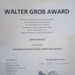 Benito González Bugallo obtiene el Premio Walter Grob