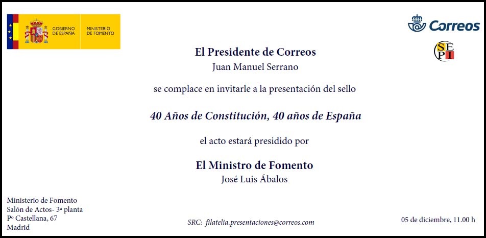 Invitación Constitución