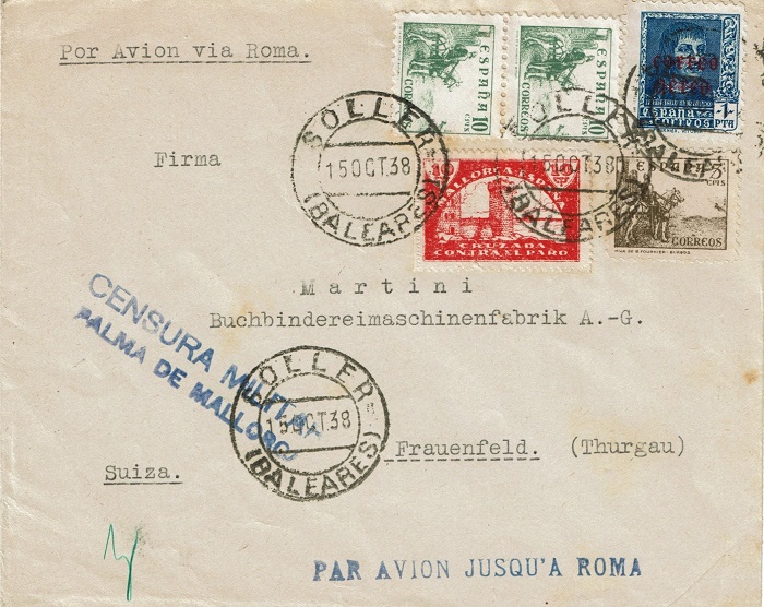 Correo Aéreo. Jusqu´a Roma