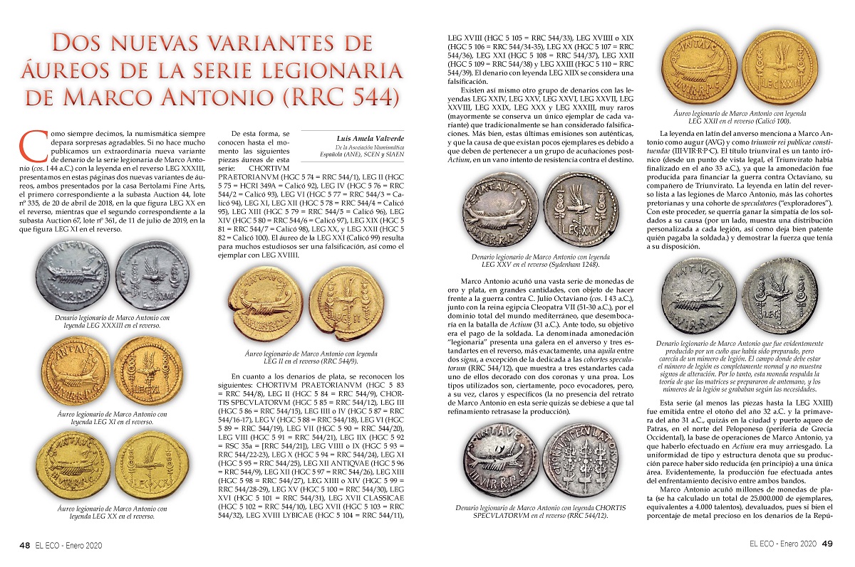 Artículo Numismática