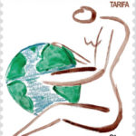 Contra el cambio climático. Protest Stamps