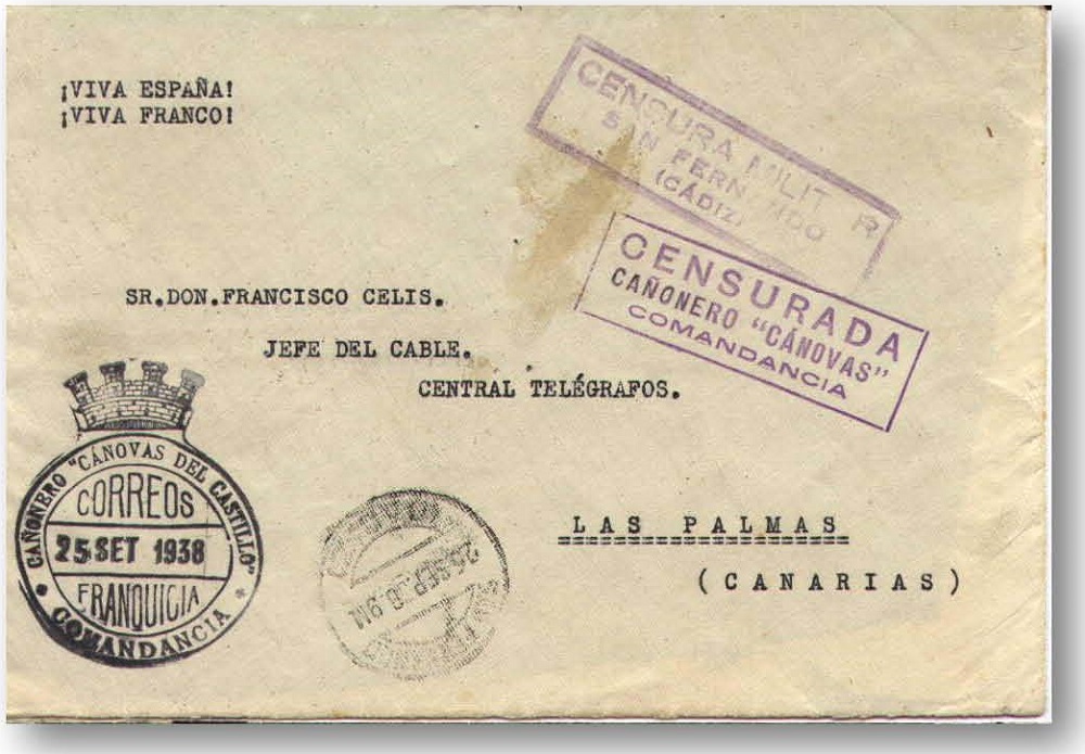 Carta de San Fernando a Las Palmas