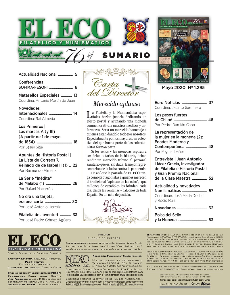 El Eco Filatélico. Sumario