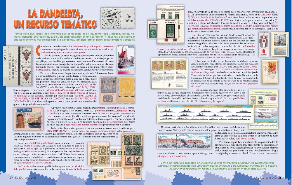 El Eco Filatélico. Artículo de Filatelia Juvenil