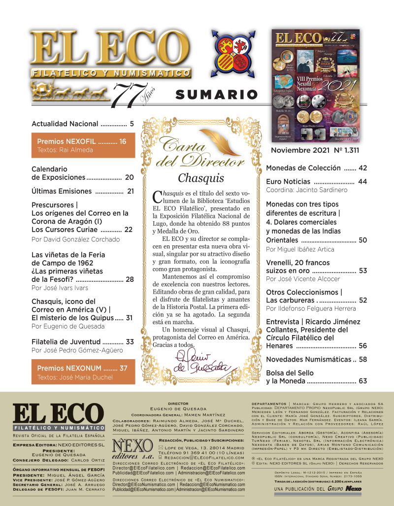 El Eco Filatélico. Sumario