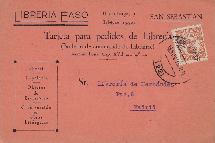 Usos … Dos Tarifas. Tarjeta Postal