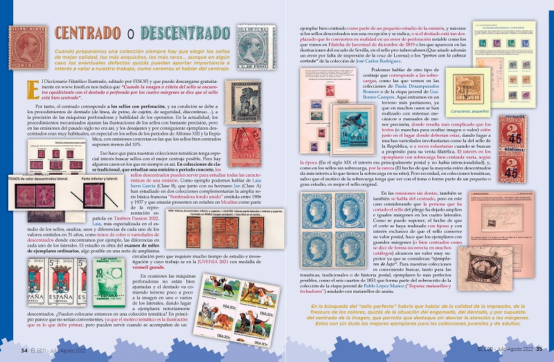 El Eco Filatélico. Filatelia de Juventud