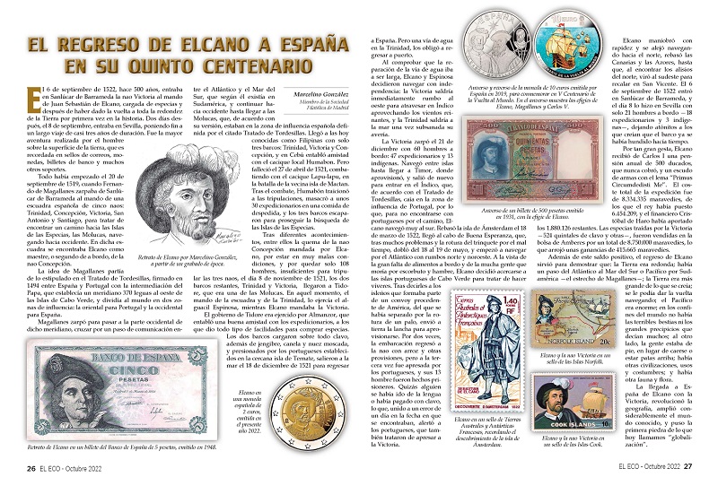 El Eco Filatélico. Artículo de Filatelia