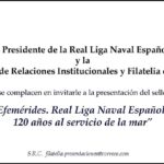 Presentación del sello «120 años Real Liga Naval Española»