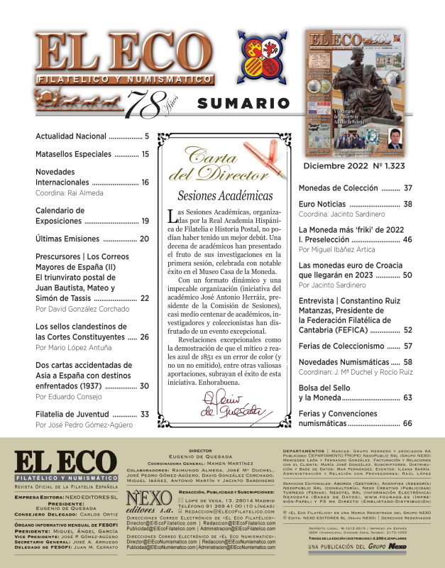 El Eco Filatélico. Sumario