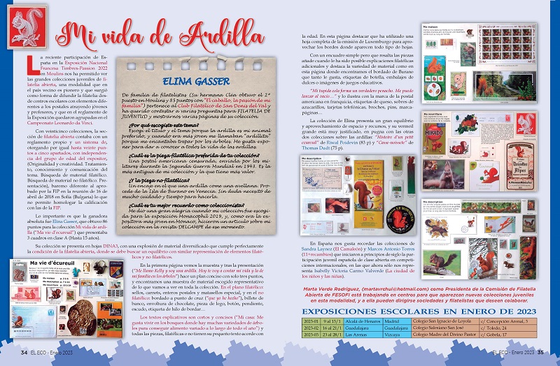 El Eco Filatélico. Filatelia de Juventud