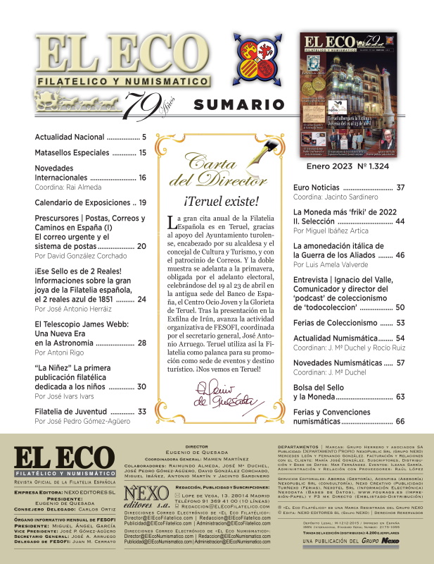 El Eco Filatélico. Sumario