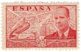 Juan de la Cierva. Emisión de 1942