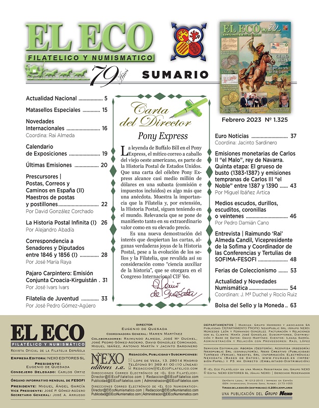 El Eco Filatélico. Sumario
