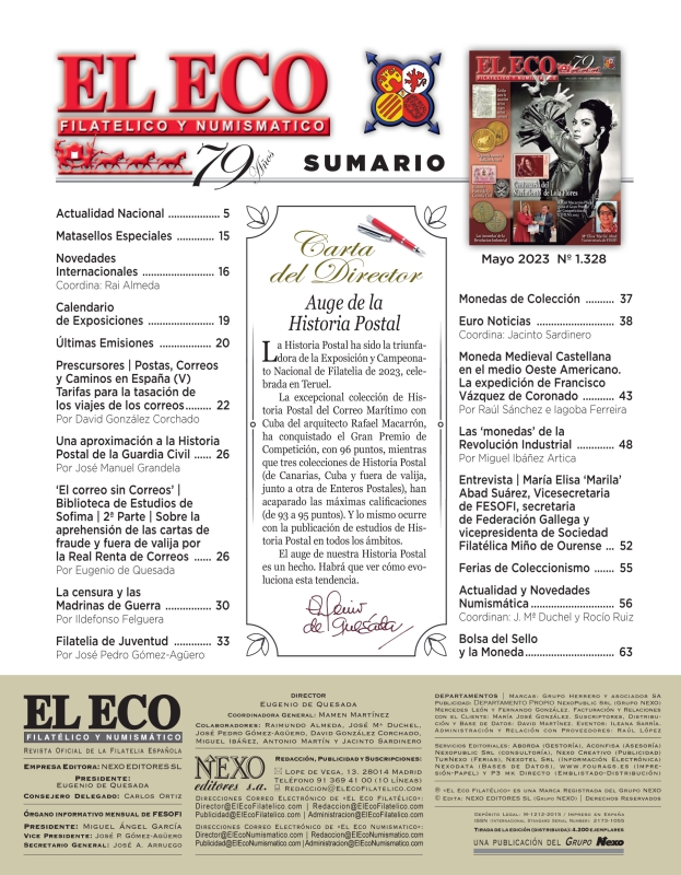 El Eco Filatélico. Sumario