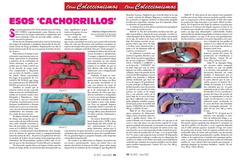 El Eco Filatélico. Artículo de Otros Coleccionismos