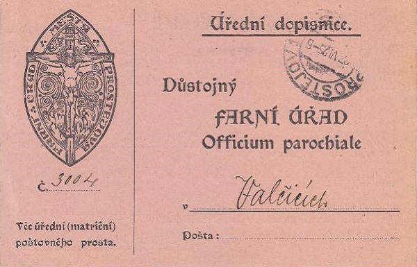 Privilegios Postales para la Iglesia. 1925