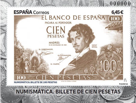 Numismática. Billete de 100 pesetas