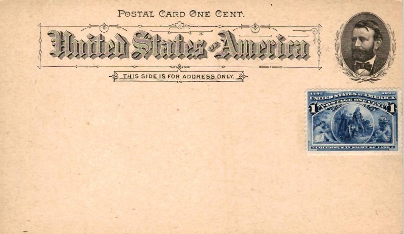 Tarjetas Entero Postales de los Estados Unidos. Tercera tirada