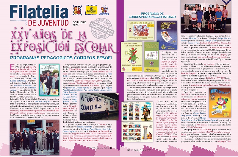 El Eco Filatélico. Filatelia de Juventud