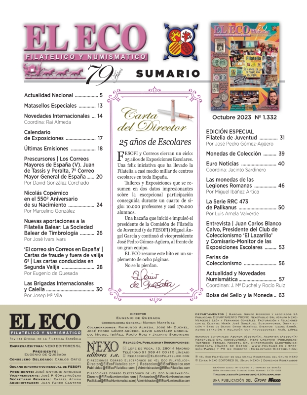 El Eco Filatélico. Sumario