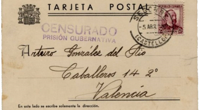 Correo de prisiones valencianas durante la guerra civil y posguerra (1936-1943)