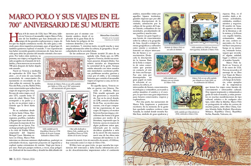 El Eco Filatélico. Artículo de Filatelia