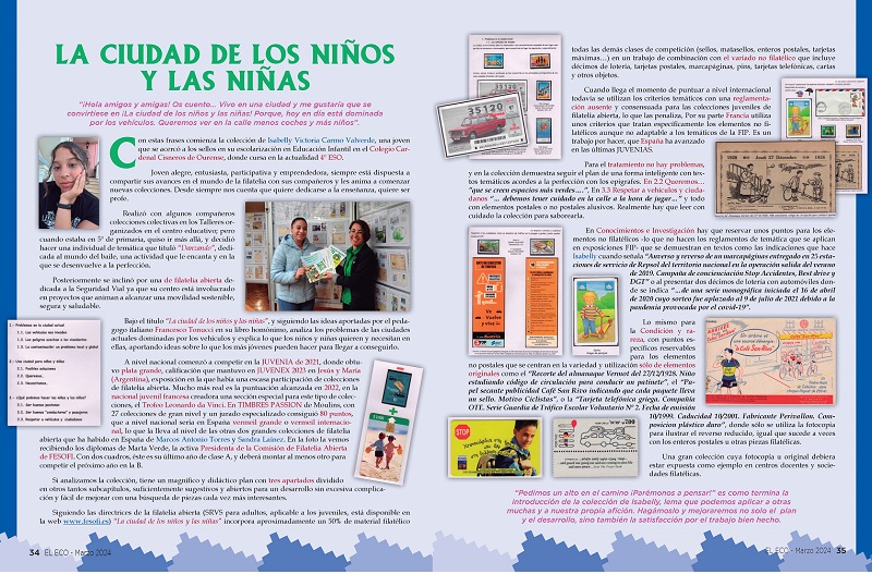 El Eco Filatélico. Filatelia Juventud
