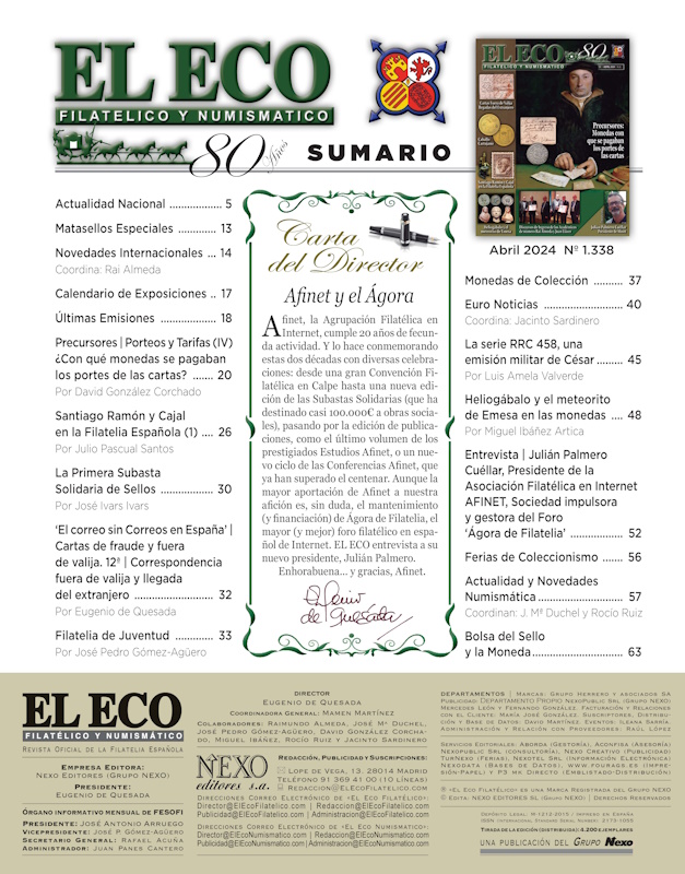 El Eco Filatélico. Sumario
