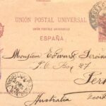 Cinco piezas de correo marítimo