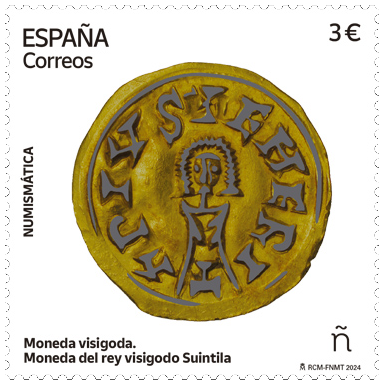 Moneda del rey visigodo Suintila