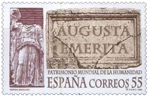 Cariátide del antiguo foro de Mérida