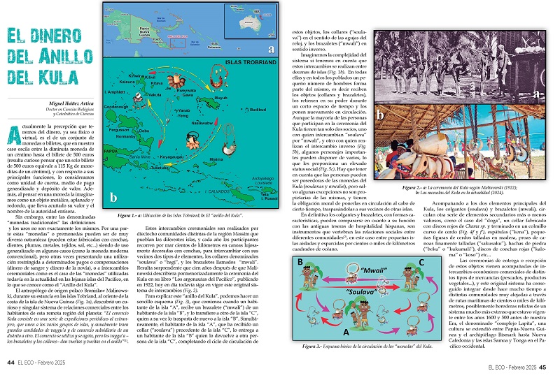 El Eco Filatélico. Artículo de Numismática