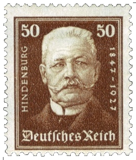 La República de Weimar. 80 cumpleaños de Hindenburg 