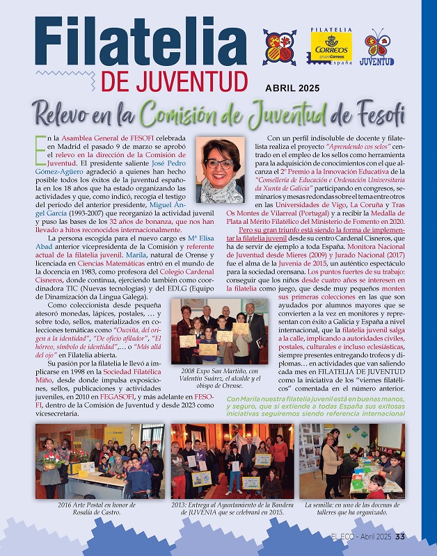 El Eco Filatélico. Filatelia Juventud