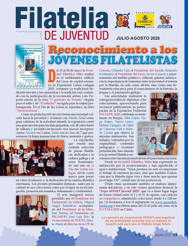 El Eco Filatélico. Filatelia Juventud