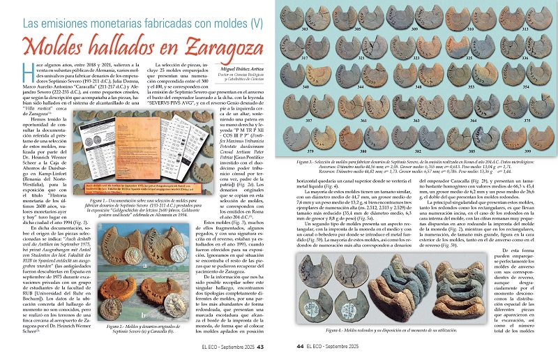 El Eco Filatélico. Artículo de Numismática