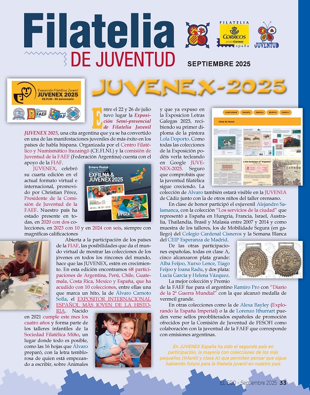 El Eco Filatélico. Filatelia Juventud