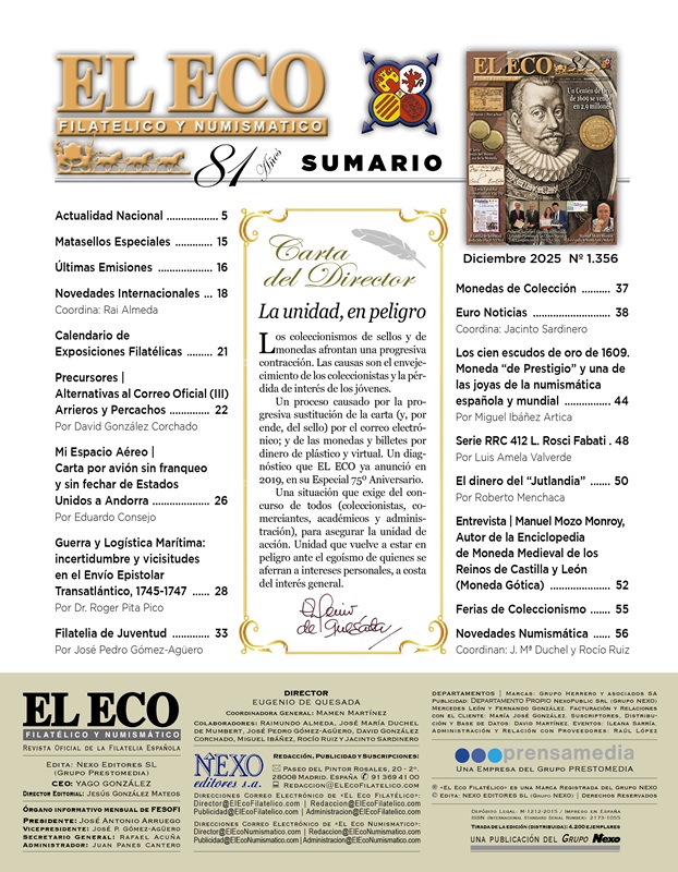 El Eco Filatélico. Sumario