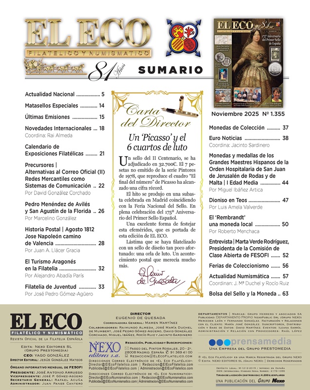 El Eco Filatélico. Sumario