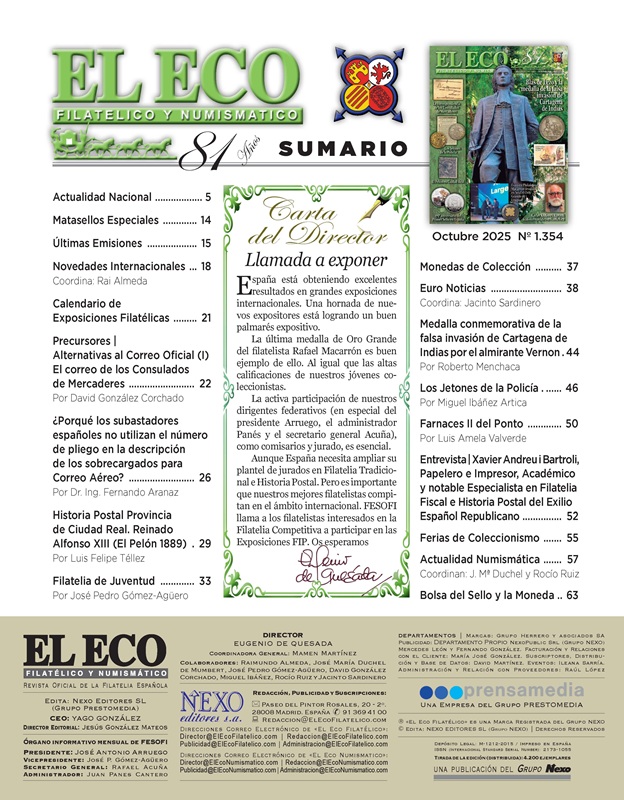 El Eco Filatélico. Sumario