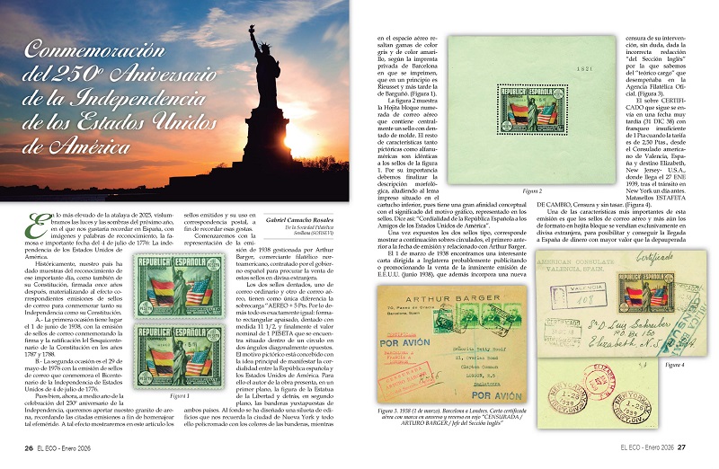 El Eco Filatélico. Artículo de Filatelia
