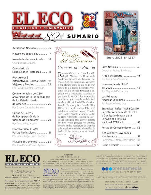 El Eco Filatélico. Sumario
