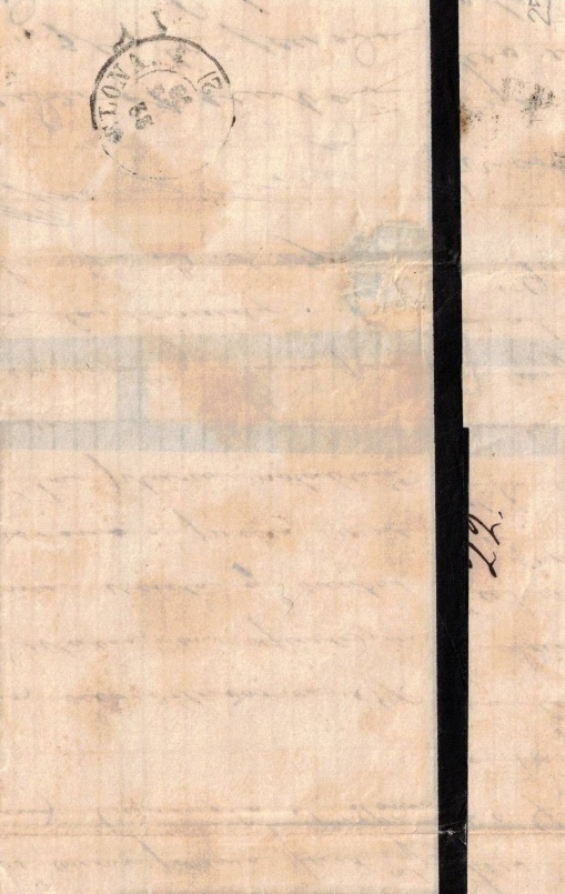 Carta de Cartagena a Barcelona. Reverso