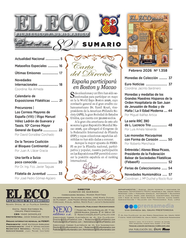 El Eco Filatélico. Sumario