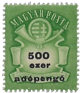 Miles de Billones en Sellos. Sello de 1 billón de pengos