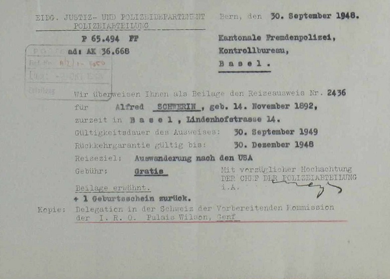 Visado de inmigración de Alfred para viajar a Estados Unidos